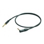 Proel TS to 90 Degree Angle TS - Spiral Shield Cable (1m)