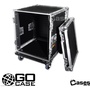 Go Case GORAK12c 12U Standard Rack Flight Case Front and Rear Lids on Castors