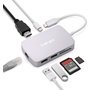 MiniX NEO C-G USB-C Multiport Adapter with Gigabit Ethernet (Silver)