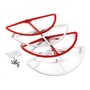 Prop Guard Set (4) DJI Phantom 2 Vision Quadcopter Red / White