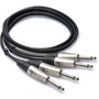 Hosa HPP-005X2 Pro 1/4'' Cable 5ft (Dual)