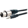 Comprehensive EXF Series Stereo 3.5mm Mini Male to 3-Pin XLR Female Cable - 10'