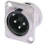 Neutrik NC3MD-L-1 3-Pole Male XLR Receptacle