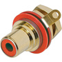 Neutrik RCA Jack Chassis Mount Socket (Gold/Red)