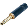 Neutrik NYS224BG Mono 2-Pole 1/4" Phone Plug (Black Metal Handle)