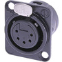 Neutrik NC5FD-L-B-1 Female Receptacle Connector (5-Pole)