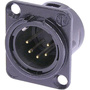 Neutrik NC5MD-L-B-1 Male Receptacle Connector (5-Pole)