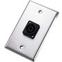 Neutrik 104L Single Gang Wallplate with Male Receptacle