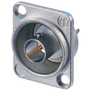 Neutrik Grounded BNC Chassis Connector in D-Shape Housing (Nickel)