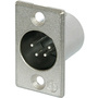 Neutrik 4-Pole Male Receptacle with Soldered Contacts