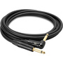 Hosa CGK-030R Edge Guitar Cable - Straight 1/4" TS Male to Right Angle 1/4" TS Male (30ft)