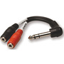 Hosa YPM-523 1/4" Male to Dual 3.5mm Female Stereo Splitter Cable (6")