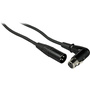Pearstone PM Series XLR M to Angled XLR F Professional Microphone Cable - 10'