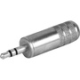 Switchcraft 3.5mm (1/8" Mini) Stereo Plug 0.290" Cable Diameter (Nickel Handle, Tin Finger)