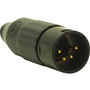 Switchcraft AAA Series 4-Pin XLR Male Cable Mount (Black Metal Finish, Gold Pins)