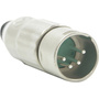 Switchcraft AAA Series 4-Pin XLR Male Cable Mount (Nickel Metal Finish, Silver Pins)