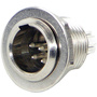 Switchcraft Tini-QG Mini XLR 6-Pin Male Circular Panel Mount (Nickel)