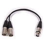 Titan Cables XLR-122 Female XLR to 2 x Male XLR Splitter Cable