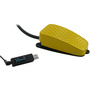 X-keys USB 3 Switch Interface with Yellow Commercial Foot Switch