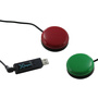 X-keys USB 3 Switch Interface with Red and Green Orby Switch