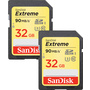 SanDisk 32GB Extreme UHS-I U3 SDHC Memory Card (Class 10, 2-Pack)