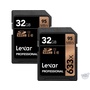 Lexar 32GB Professional UHS-I SDHC Memory Card (U1, 2-Pack)