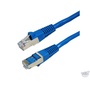 DYNAMIX 10M Cat6A STP 10G Patch Lead - Slimline Molding (Blue)