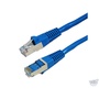 DYNAMIX 0.3M Cat6A STP 10G Patch Lead - Slimline Molding (Blue)