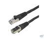 DYNAMIX 1M Cat6A STP 10G Patch Lead - Slimline Molding (Black)