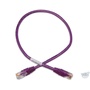 DYNAMIX 20M Cat6 UTP Cross Over Patch Lead with Label - Slimline Snagless Molding (Purple)