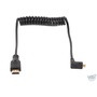 Wooden Camera WC Coiled Right-Angle Micro HDMI to Full HDMI Cable (30cm)