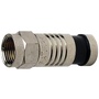 Platinum Tools F-Type Nickel SealSmart Coaxial RG6 Quad Connector (10 Pieces Clamshell)