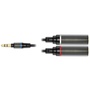 IK Multimedia 23.6" Mono Output Splitter Cable - 1/8" Male Jack to 2x 1/4" Female Jacks