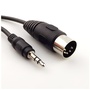 3.5mm mini jack to 5 pin DIN MIDI breakout cable 5'