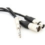 Pro Co Sound Stereo 1/4" Male to 2 XLR (1 Male, 1 Female) Insert Y-Cable - 5'