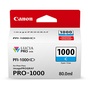 Canon PFI-1000 C LUCIA PRO Cyan Ink Cartridge (80ml)