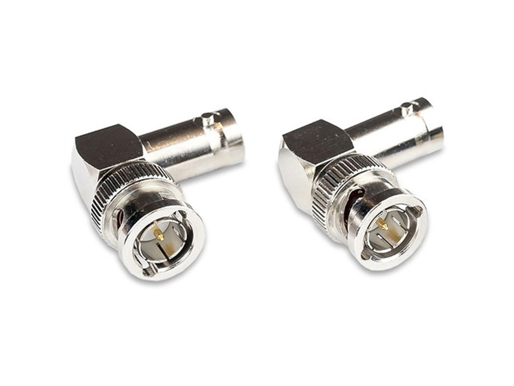 Video Devices Right Angle BNC Male to BNC Female Adapter (2-Pack)