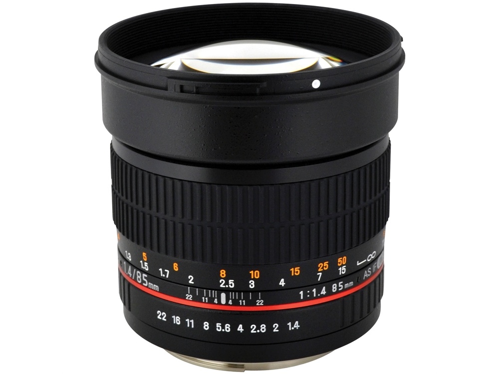 Rokinon 85mm f/1.4 AS IF UMC Lens for Canon EF with AE Chip