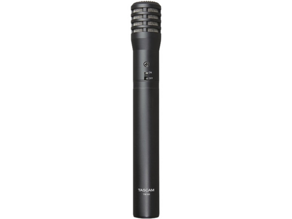 Tascam TM-60 Battery-Powered Condenser Microphone Bundle