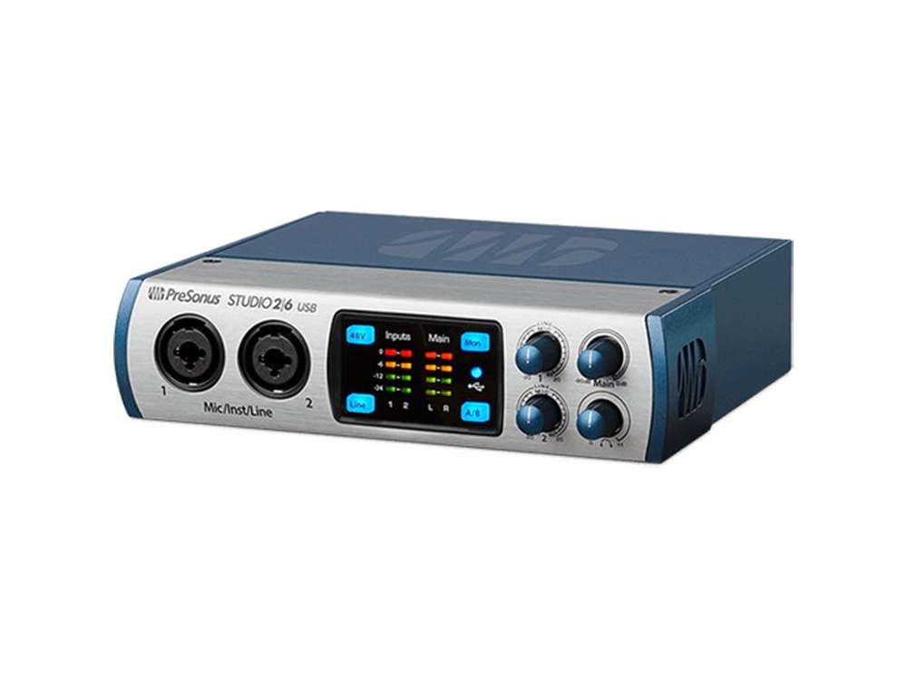 PreSonus Studio 26 - 2x4 192 kHz, USB 2.0 Audio/MIDI Interface