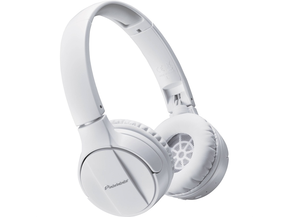 Pioneer SE-MJ553BT Bluetooth Headphones (White)