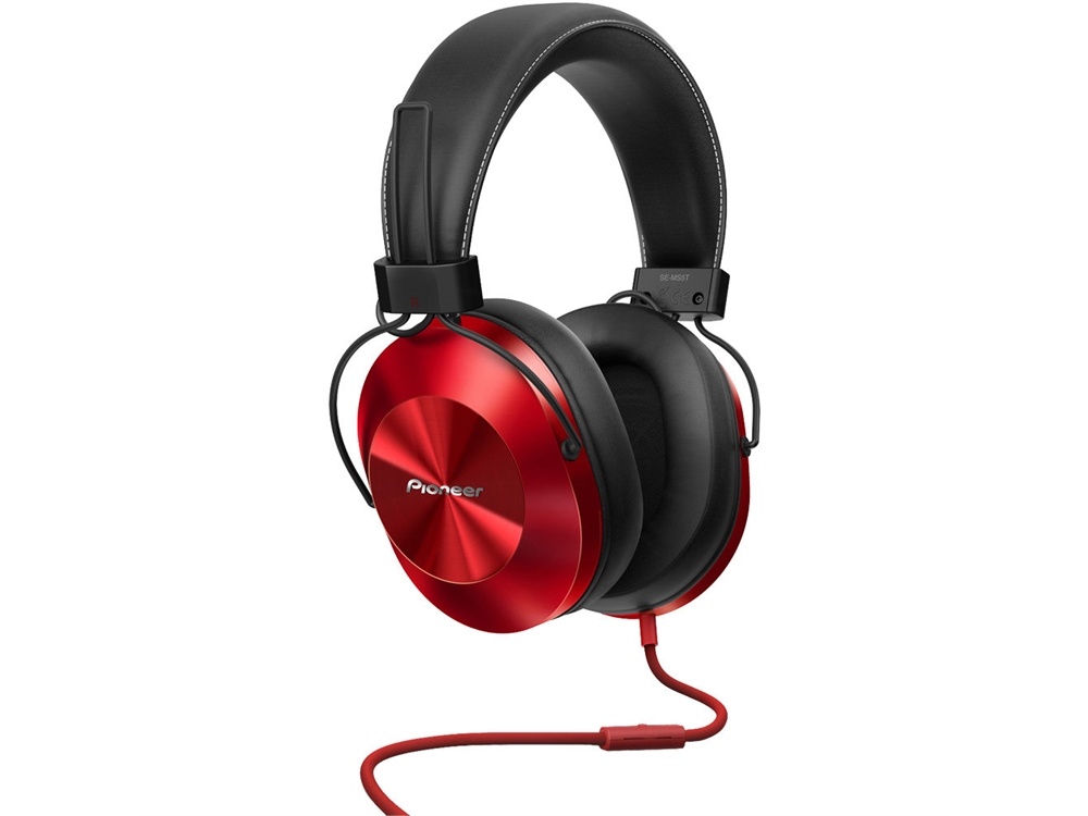 Pioneer SE-MS5T-R High-Resolution Stereo Headphones (Red)