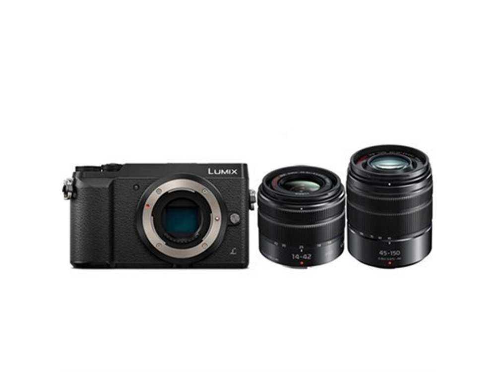 Panasonic GX85 & 14-42mm & 45-150mm Lumix Lens (Black)