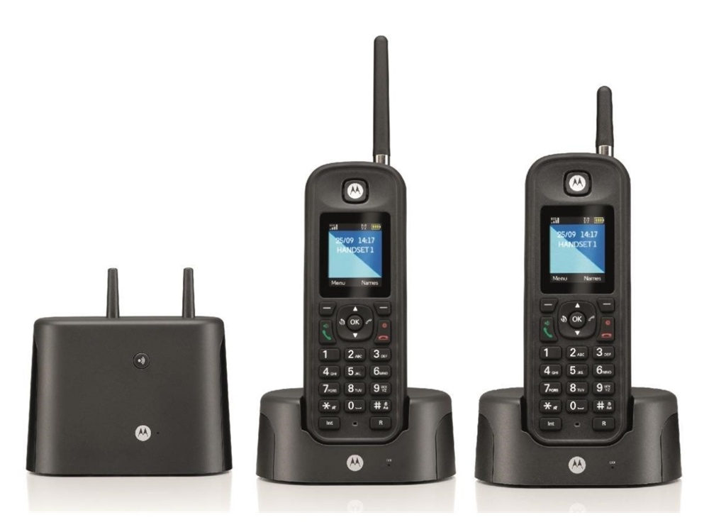 Motorola Long Range Cordless Phone Twin Pack
