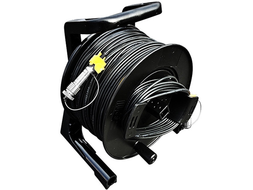Tactical Fiber Systems Cable Reel with Magnum Connectors (500', 2-Fiber, Single-Mode)