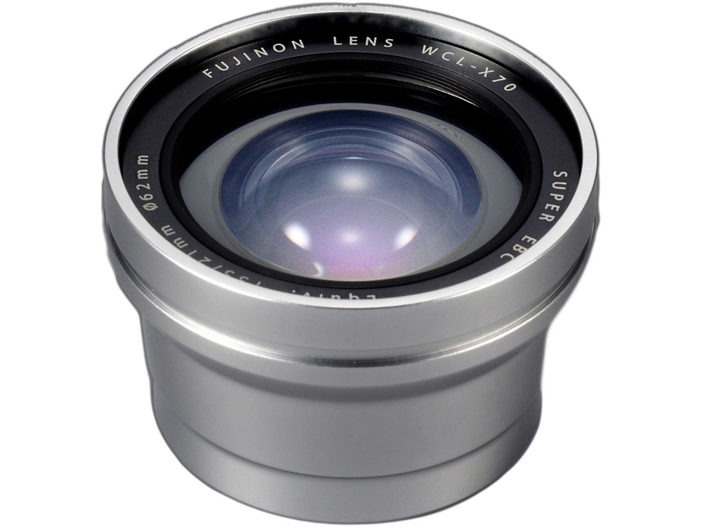 Fujifilm WCL-X70 Wide Conversion Lens for X70 Digital Camera (Silver)