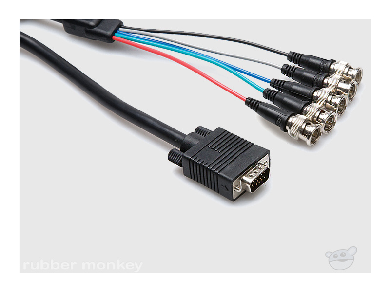 Hosa RGB-510FE VGA Breakout Cable 10ft