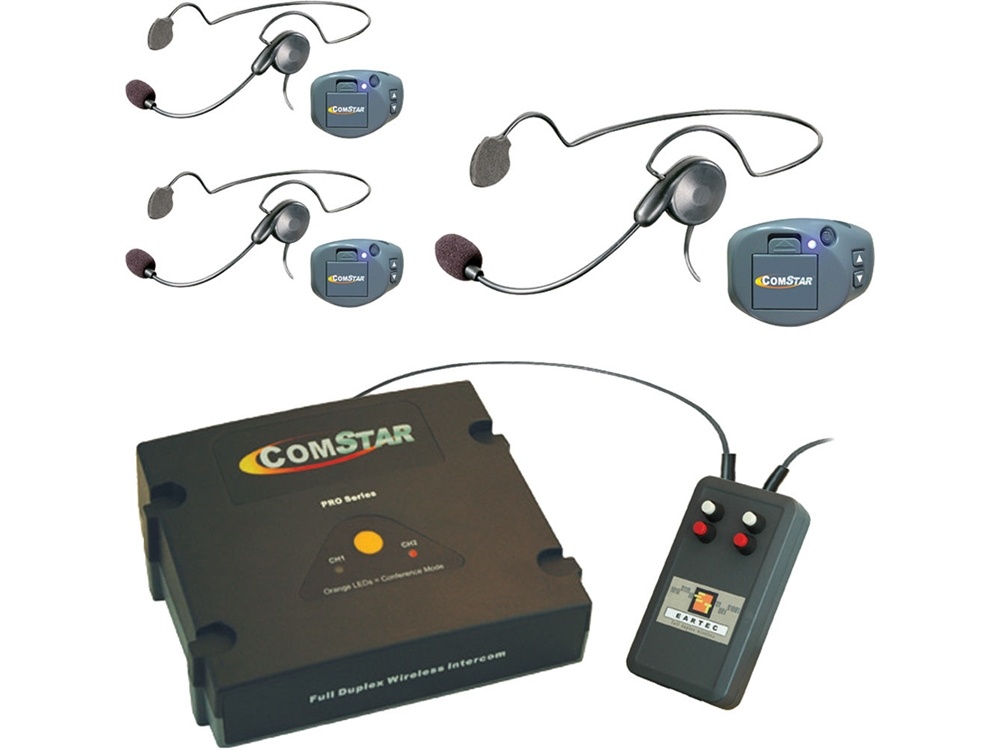 Eartec CPCYXTPLUS-3 XT-Plus Com-Center with 3 COMPAK Headsets