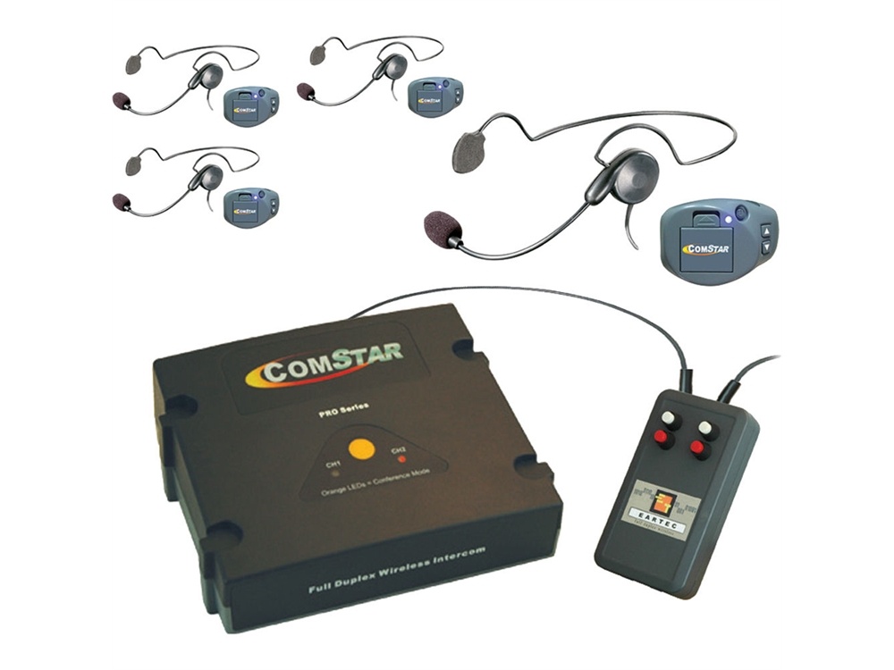 Eartec CPCYXTPLUS-4 XT-Plus Com-Center with 4 COMPAK Headsets