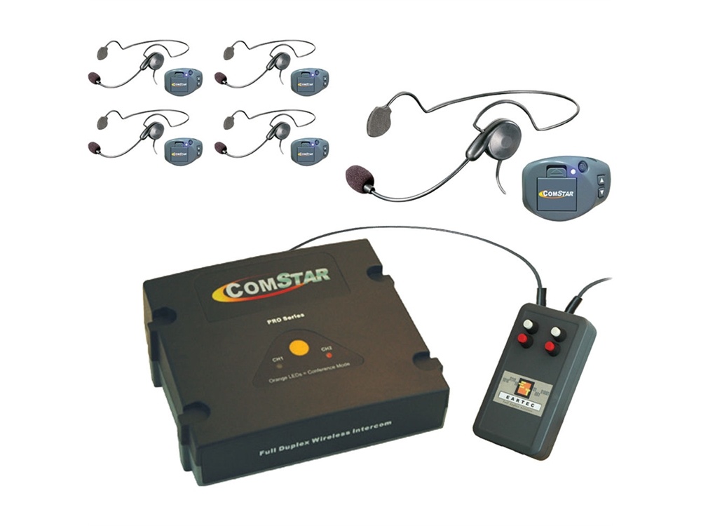 Eartec CPCYXTPLUS-5 XT-Plus Com-Center with 5 COMPAK Headsets